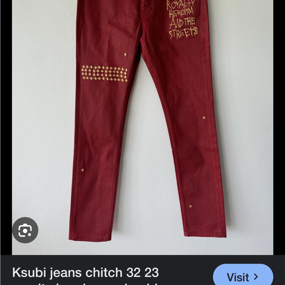 Ksubi Women's Red Jeans